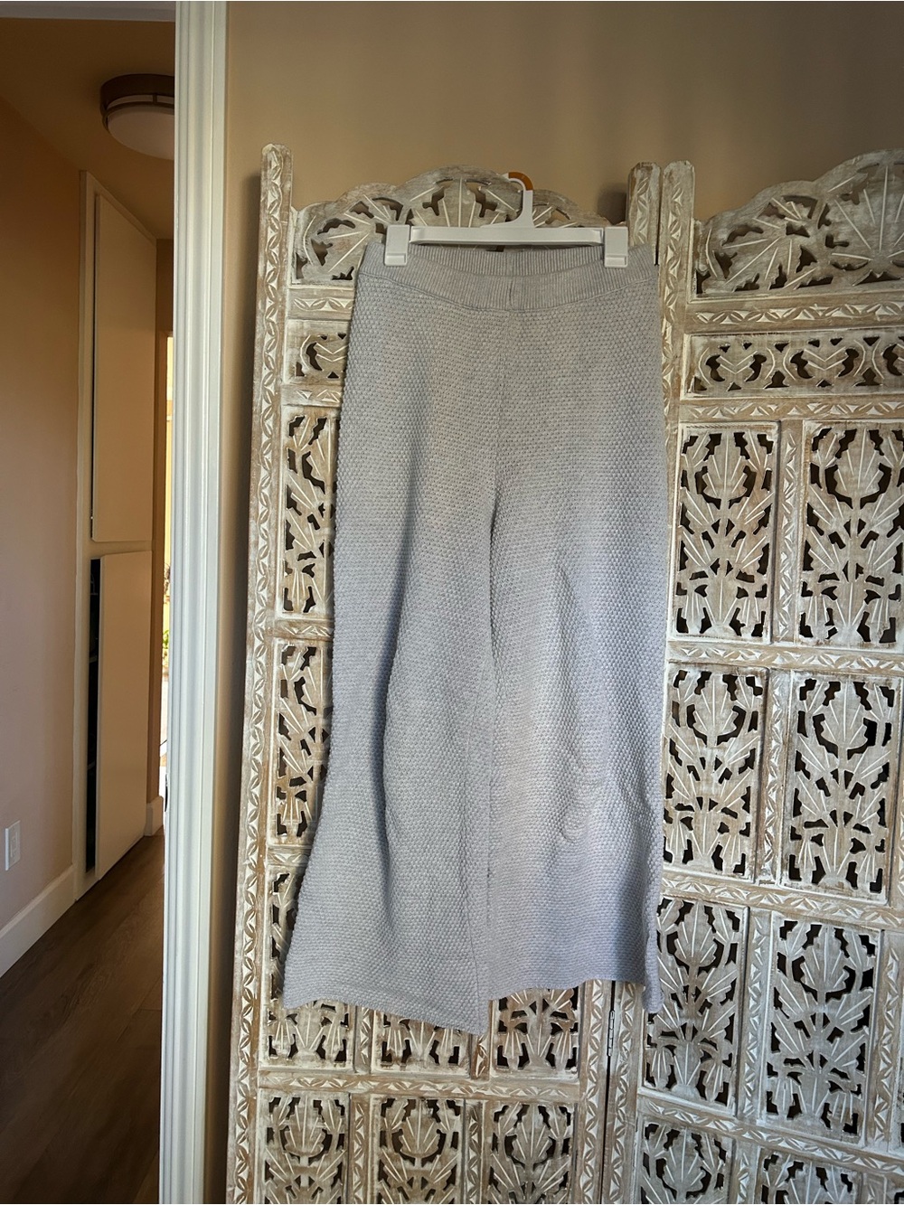 Free People Hailee Knit Sweater Set in Light Gray - Picture 3 of 4